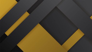 Lüks siyah altın arka plan. Zarif bir sunum afişi. Vektör illüstrasyonu.