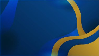 Soyut Mavi ve Altın Arkaplan