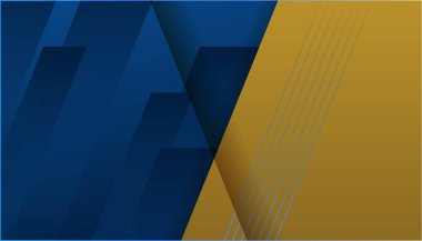 Soyut Mavi ve Altın Arkaplan