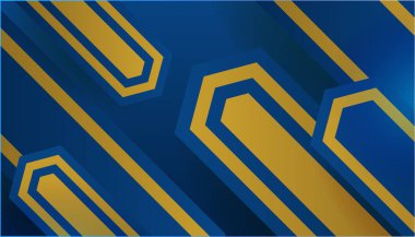 Soyut Mavi ve Altın Arkaplan