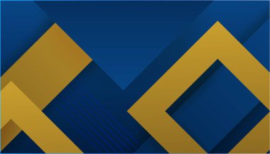 Soyut Mavi ve Altın Arkaplan