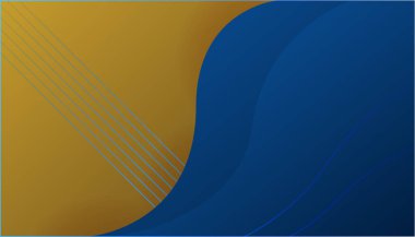 Soyut Mavi ve Altın Arkaplan