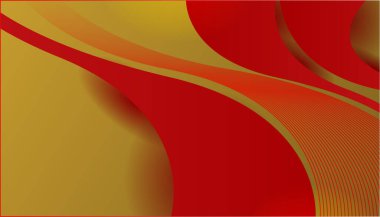 Soyut kırmızı ve altın arkaplan