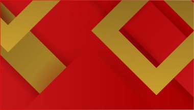 Soyut kırmızı ve altın arkaplan