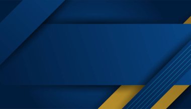 Soyut Mavi ve Altın Arkaplan