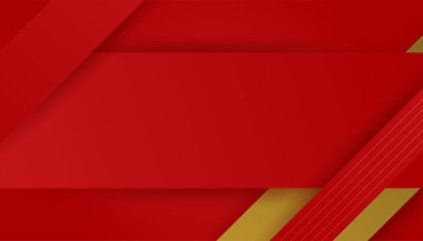 Soyut kırmızı ve altın arkaplan