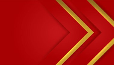 Soyut kırmızı ve altın arkaplan