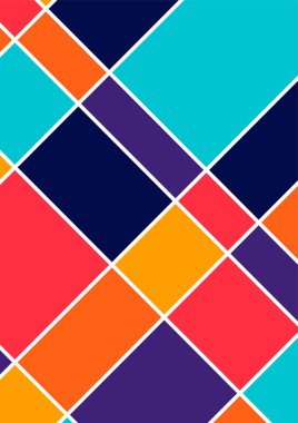 Colorful bauhaus memphis abstract design background