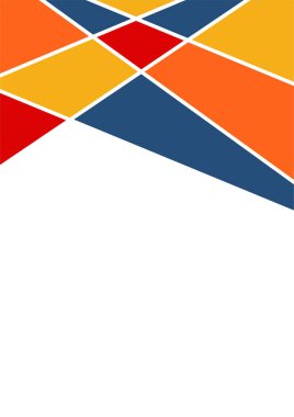 Colorful bauhaus memphis abstract design background