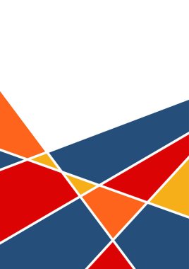 Colorful bauhaus memphis abstract design background