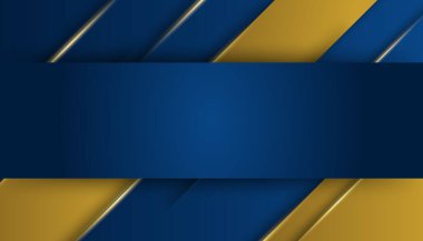 Soyut Mavi ve Altın Arkaplan