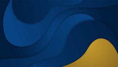 Soyut Mavi ve Altın Arkaplan