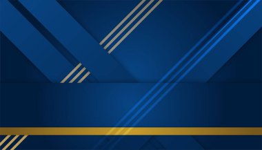 Soyut Mavi ve Altın Arkaplan