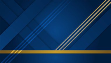 Soyut Mavi ve Altın Arkaplan