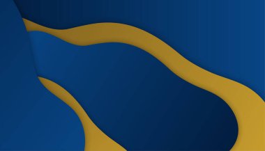 Soyut Mavi ve Altın Arkaplan