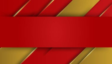 Soyut kırmızı ve altın arkaplan