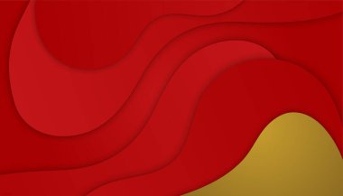 Soyut kırmızı ve altın arkaplan