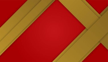 Soyut kırmızı ve altın arkaplan