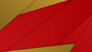 Soyut kırmızı ve altın arkaplan