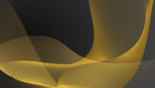 Lüks siyah altın arka plan. Zarif bir sunum afişi. Vektör illüstrasyonu.