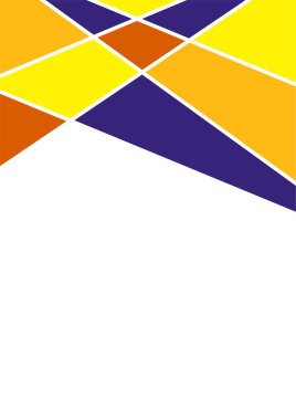 Modern bauhaus memphis purple and yellow colorful abstract design background