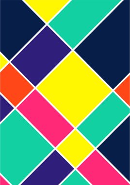 Modern bauhaus memphis colorful abstract design background