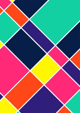 Modern bauhaus memphis colorful abstract design background
