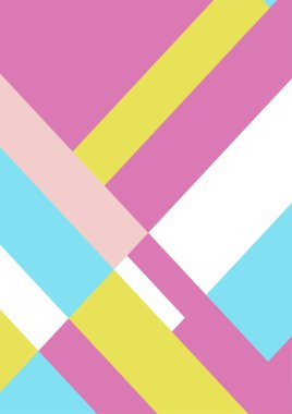 Vintage bauhaus memphis geometric colorful abstract design background