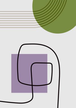 Vintage bauhaus memphis geometric colorful abstract design background