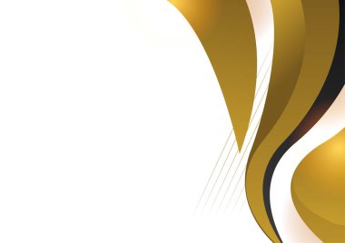 Abstract luxury gradient black and gold presentation design background