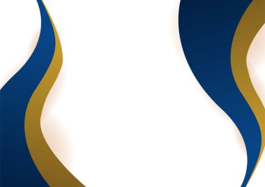 Abstract blue and gold presentation background design