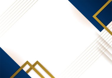 Abstract blue and gold presentation background design