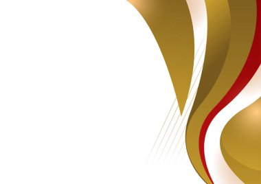 Abstract red and gold presentation design background