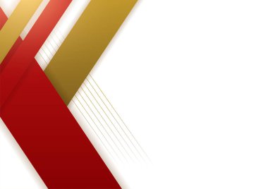 Abstract red and gold presentation design background