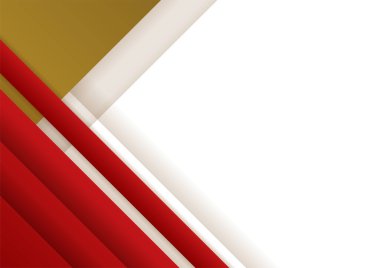 Abstract red and gold presentation design background