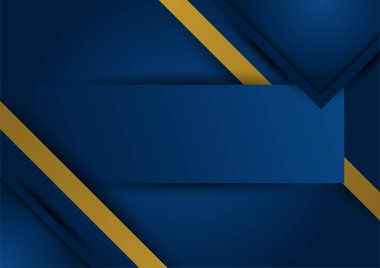 Abstract blue and gold presentation background design