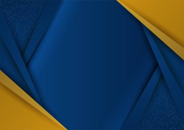 Abstract blue and gold presentation background design