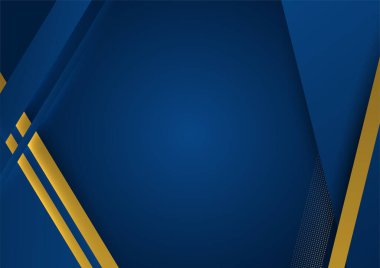 Abstract blue and gold presentation background design