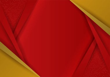 Abstract red and gold presentation design background