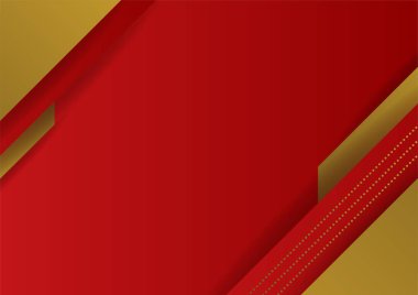 Abstract red and gold presentation design background