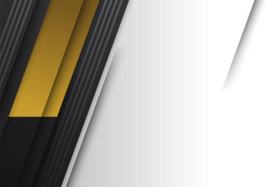 Abstract luxury gradient black and gold presentation design background