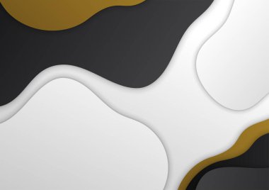 Abstract luxury gradient black and gold presentation design background