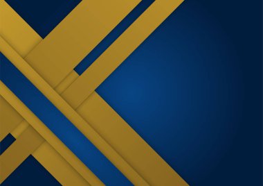 Abstract blue and gold presentation background design