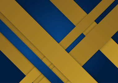 Abstract blue and gold presentation background design