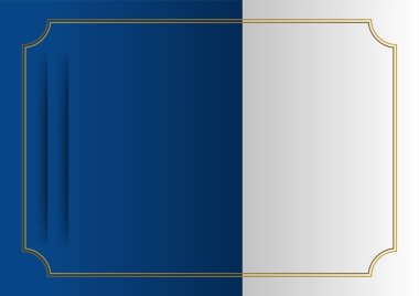 Abstract blue and gold presentation background design