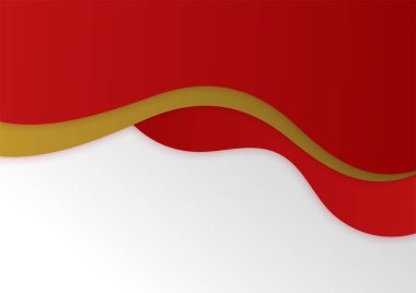 Abstract red and gold presentation design background