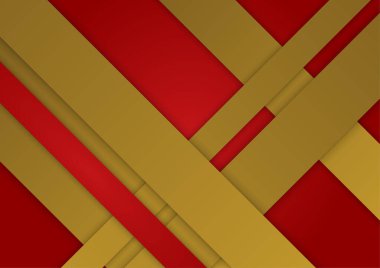 Abstract red and gold presentation design background