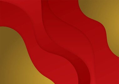 Abstract red and gold presentation design background