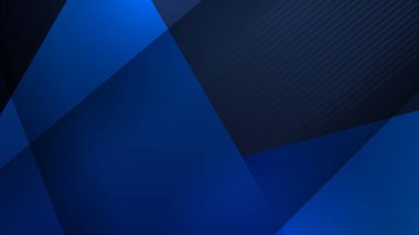 Modern shiny realistic dark blue black with shadow abstract design presentation background. Technology network vector illustration for banner, cover, web, flyer, card, poster, texture, slide, magazine