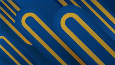 Soyut Mavi ve Altın Arkaplan